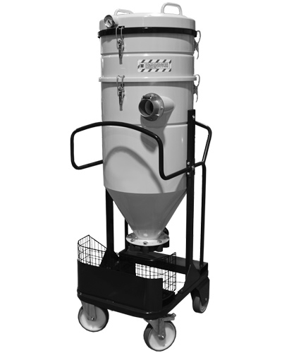 Aspirateur pour poussières, grenaille, sable, compact et mobile PNEU 201